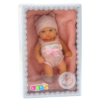 Lutka Beba S Dekicom Bijelo Ružičasta 18 Cm 4