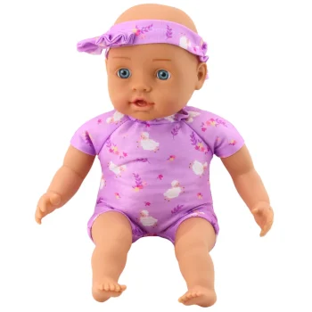 Lutka Beba U Ljubičastom Bodiju S Trakom Za Glavu 31 Cm 2