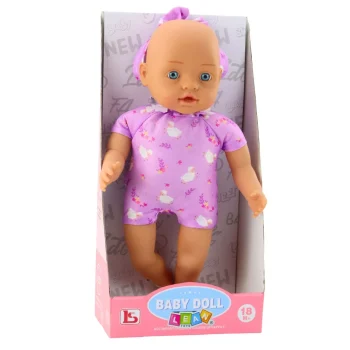 Lutka Beba U Ljubičastom Bodiju S Trakom Za Glavu 31 Cm 3