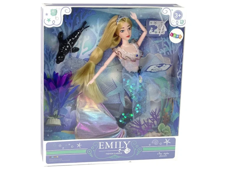 Lutka Sirena Emily Zeleni Rep S Tuljanom 5
