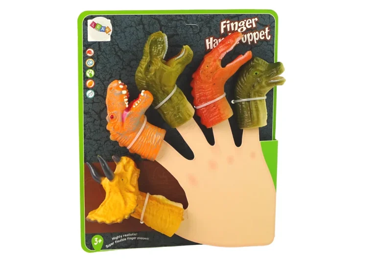 Lutke Za Prste Dinosauri 5 Kom ~8 Cm 3