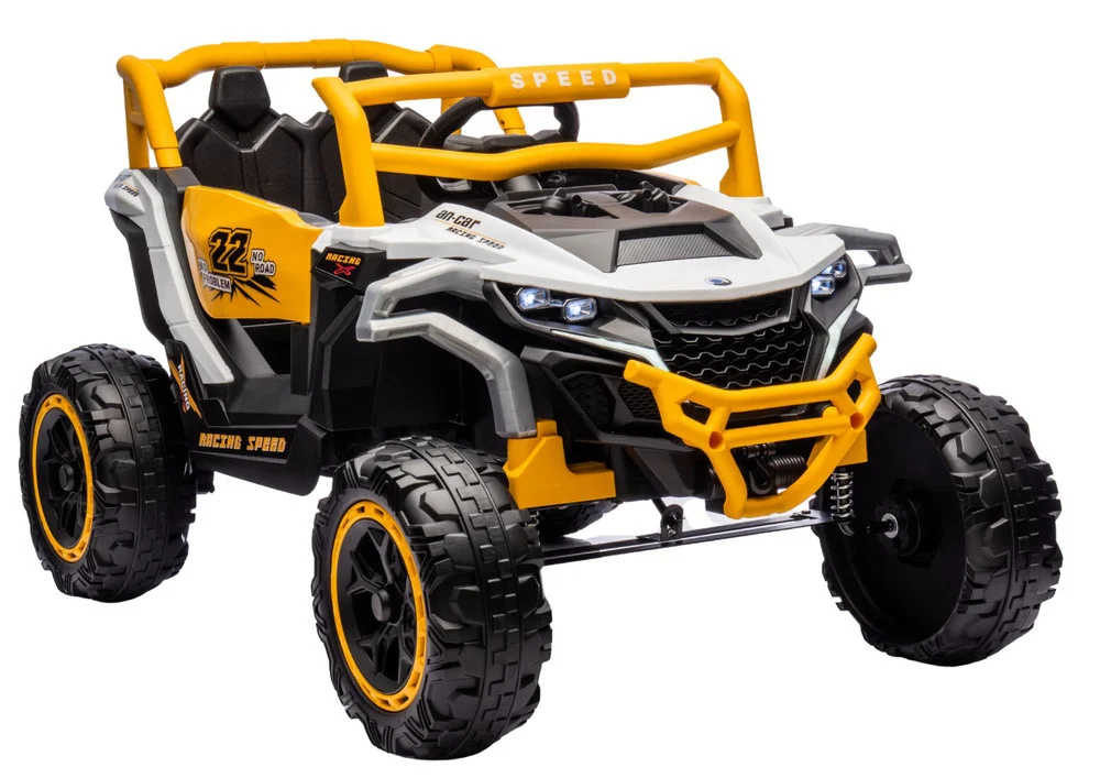 M1 Bijelo žuto Vozilo Na Baterije 4x4 Auto Na Akumulator 1