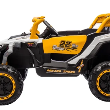 M1 Bijelo žuto Vozilo Na Baterije 4x4 Auto Na Akumulator 3