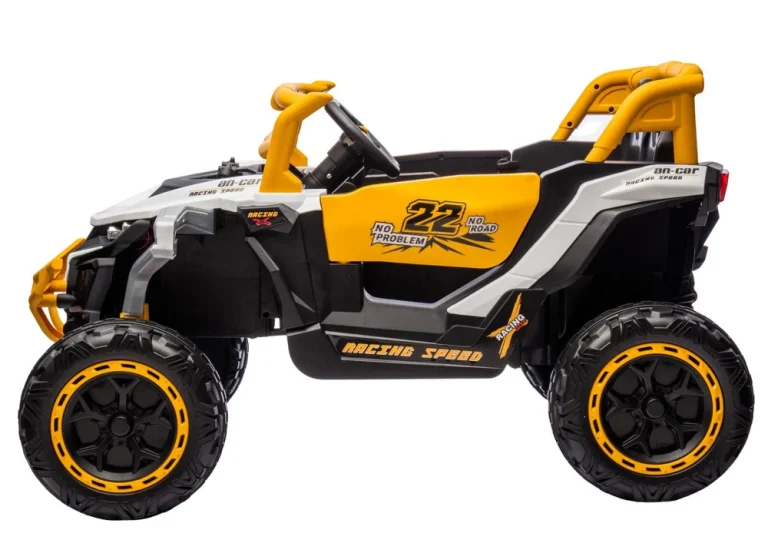M1 Bijelo žuto Vozilo Na Baterije 4x4 Auto Na Akumulator 3
