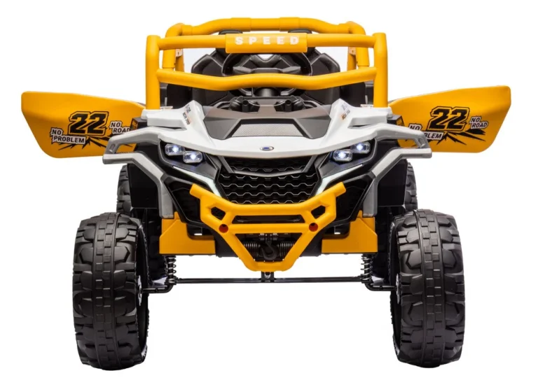 M1 Bijelo žuto Vozilo Na Baterije 4x4 Auto Na Akumulator 5