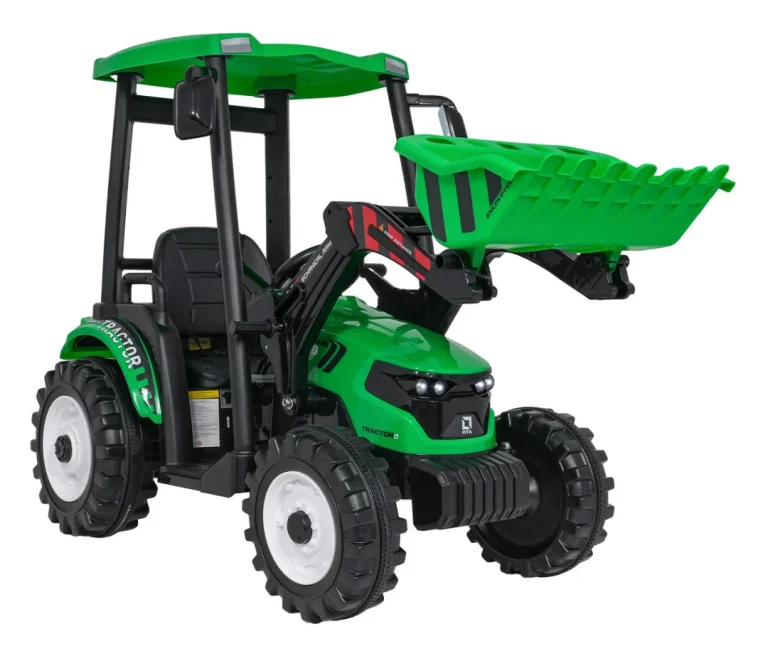 Mega D68 Traktor S Prikolicom Zeleni 11