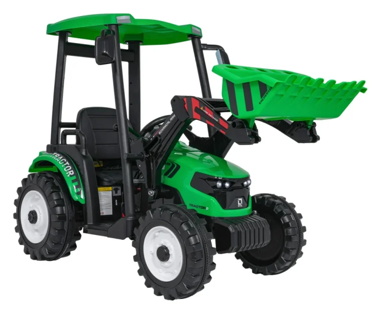 Mega D68 Traktor S Prikolicom Zeleni 12