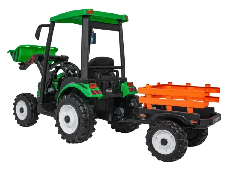 Mega D68 Traktor S Prikolicom Zeleni 5