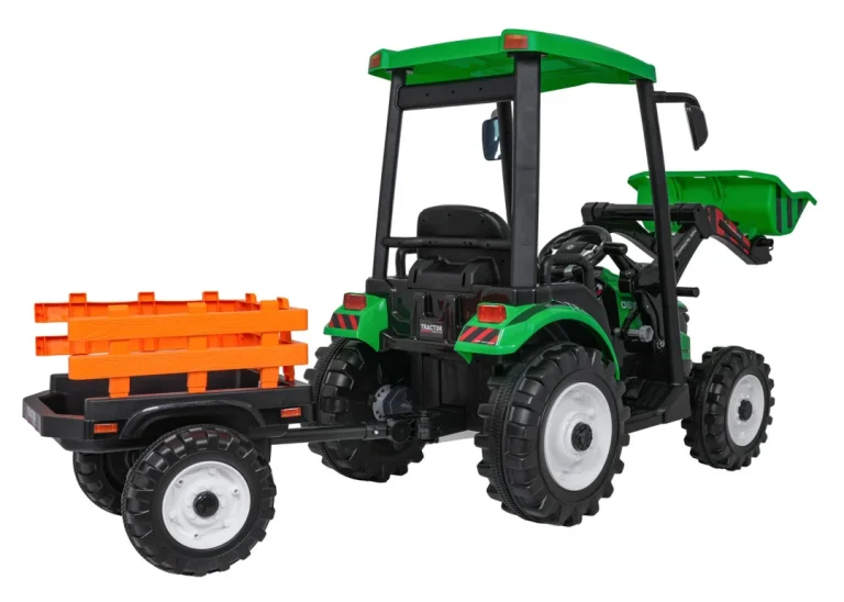 Mega D68 Traktor S Prikolicom Zeleni 6