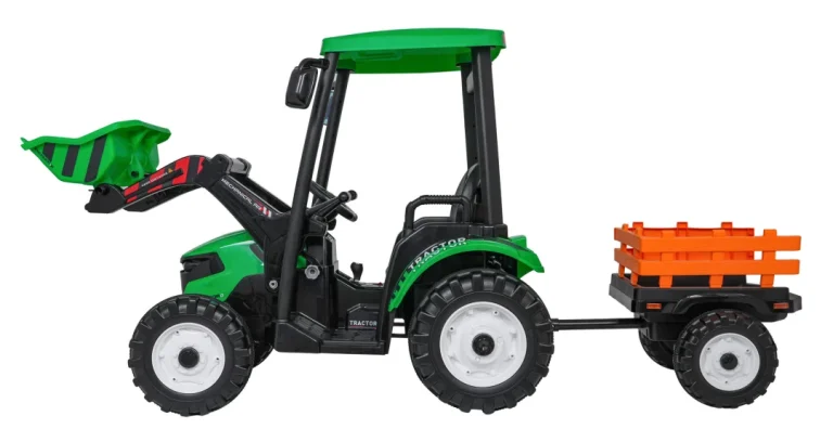 Mega D68 Traktor S Prikolicom Zeleni 7