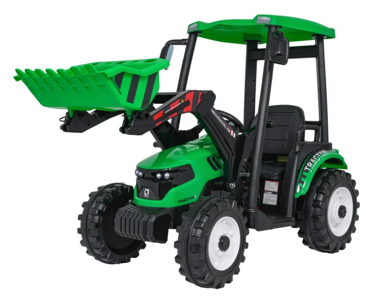 Mega D68 Traktor S Prikolicom Zeleni 9