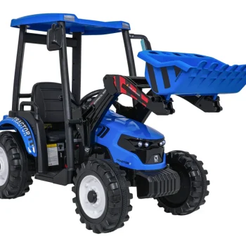 Mega Traktor D68 S Prikolicom Plavi 10