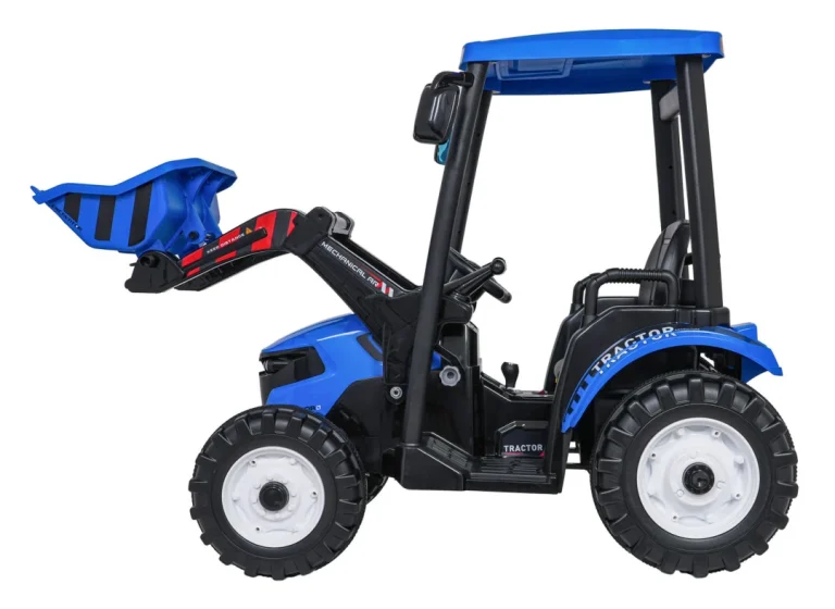 Mega Traktor D68 S Prikolicom Plavi 11