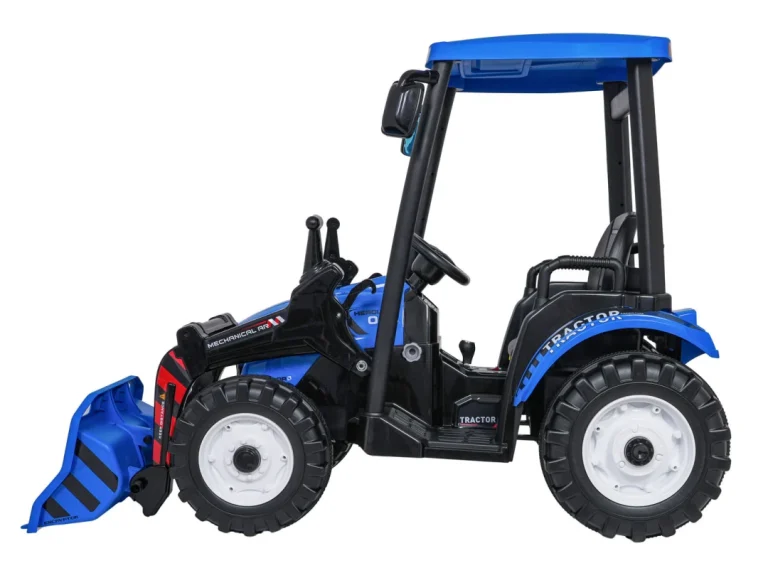 Mega Traktor D68 S Prikolicom Plavi 12