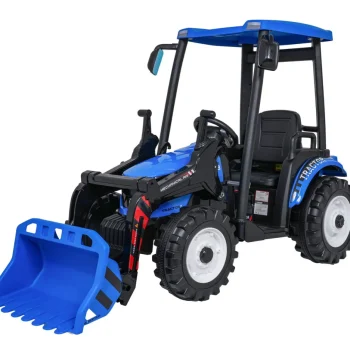 Mega Traktor D68 S Prikolicom Plavi 13