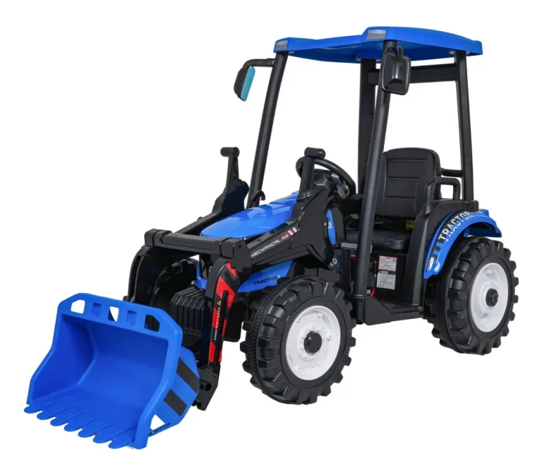 Mega Traktor D68 S Prikolicom Plavi 13