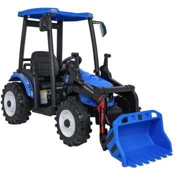 Mega Traktor D68 S Prikolicom Plavi 14