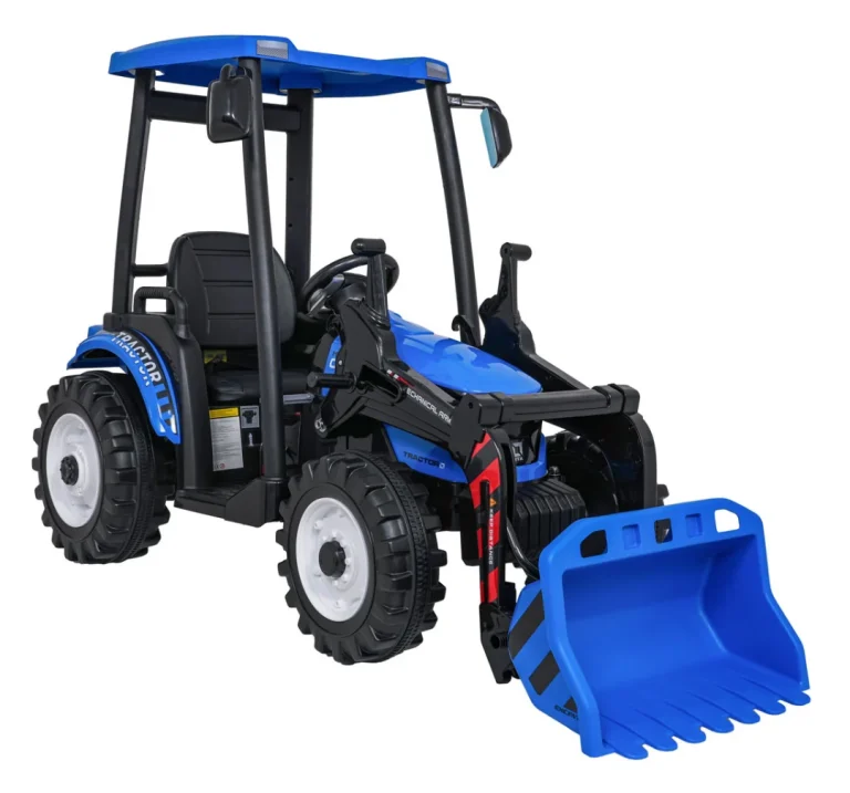 Mega Traktor D68 S Prikolicom Plavi 14