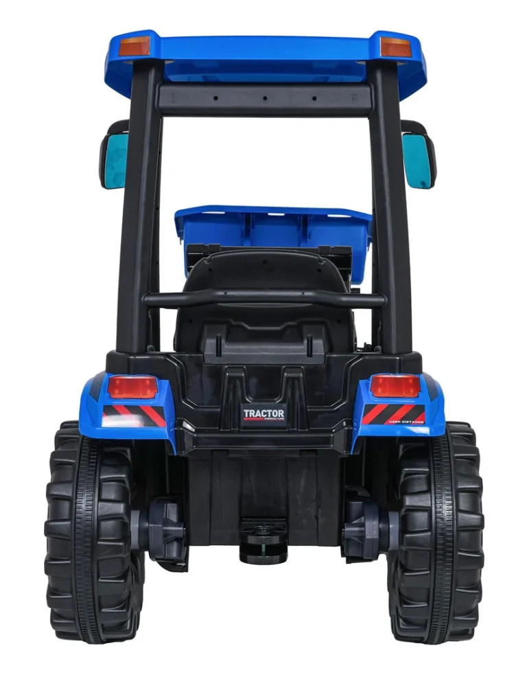 Mega Traktor D68 S Prikolicom Plavi 16
