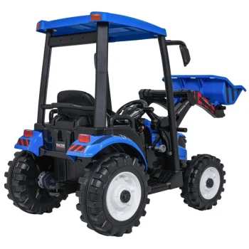 Mega Traktor D68 S Prikolicom Plavi 17