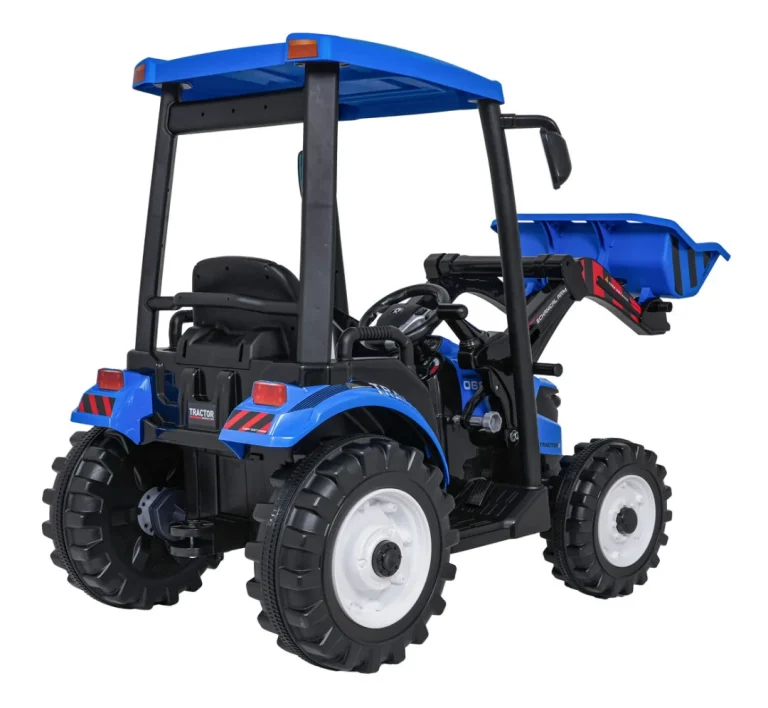 Mega Traktor D68 S Prikolicom Plavi 17