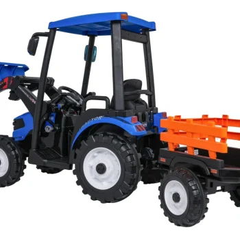 Mega Traktor D68 S Prikolicom Plavi 6