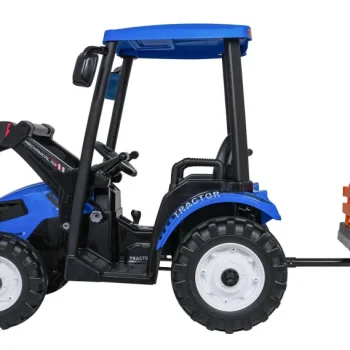 Mega Traktor D68 S Prikolicom Plavi 7