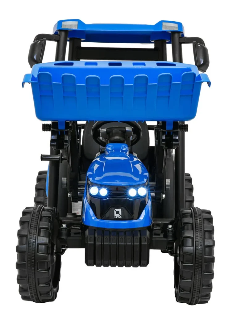 Mega Traktor D68 S Prikolicom Plavi 8