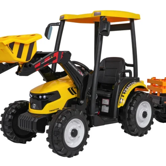 Mega Traktor D68 S Prikolicom žuti 1