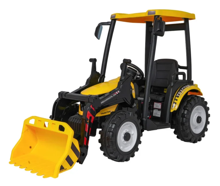 Mega Traktor D68 S Prikolicom žuti 12