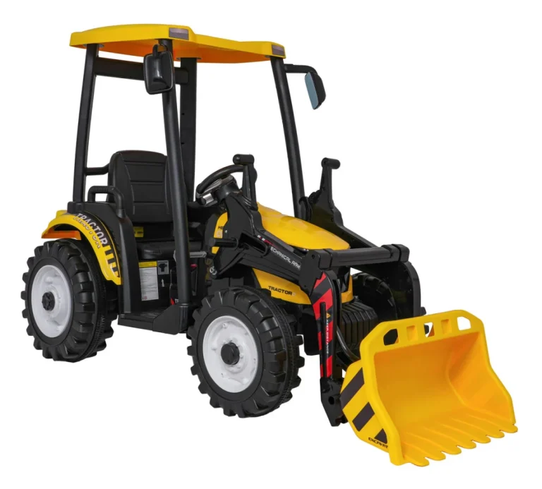 Mega Traktor D68 S Prikolicom žuti 13