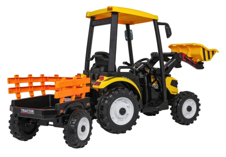 Mega Traktor D68 S Prikolicom žuti 5