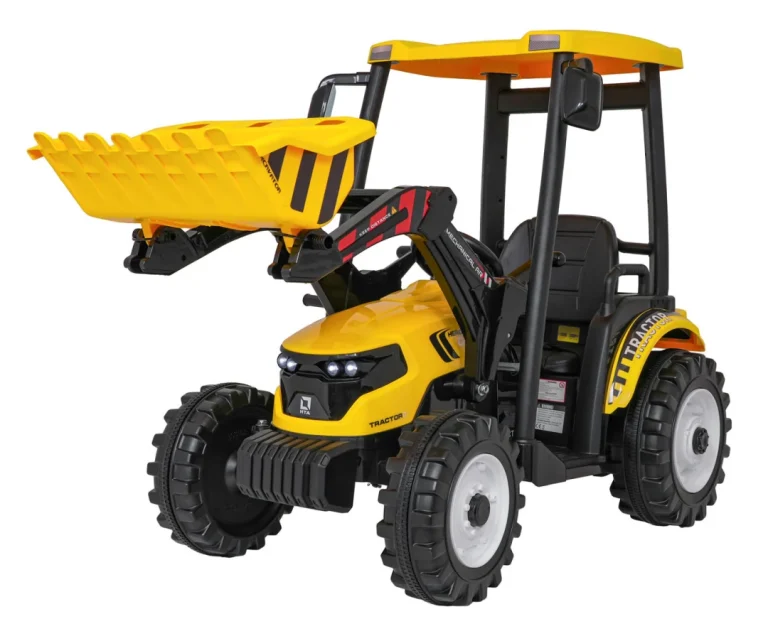 Mega Traktor D68 S Prikolicom žuti 9