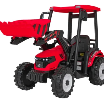 Mega Električni Traktor D68 S Prikolicom, Crveni 10