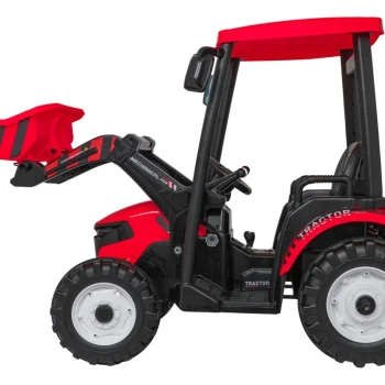 Mega Električni Traktor D68 S Prikolicom, Crveni 11