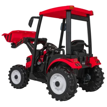 Mega Električni Traktor D68 S Prikolicom, Crveni 15