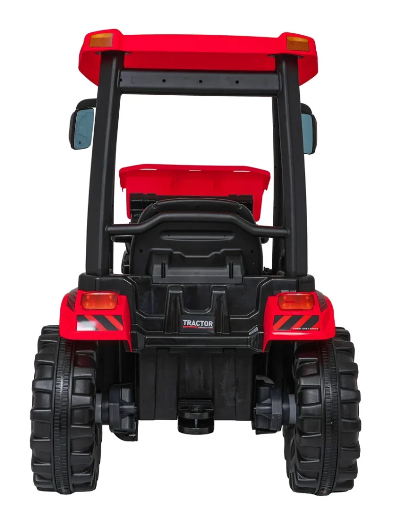 Mega Električni Traktor D68 S Prikolicom, Crveni 16
