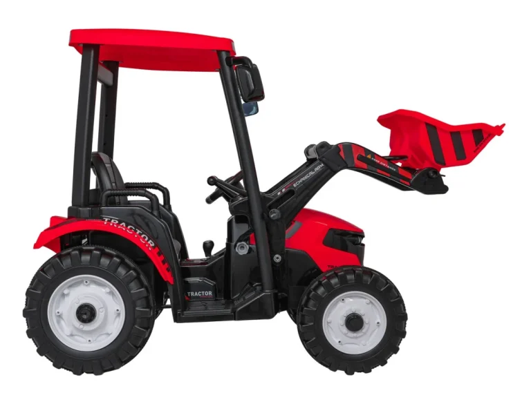 Mega Električni Traktor D68 S Prikolicom, Crveni 18