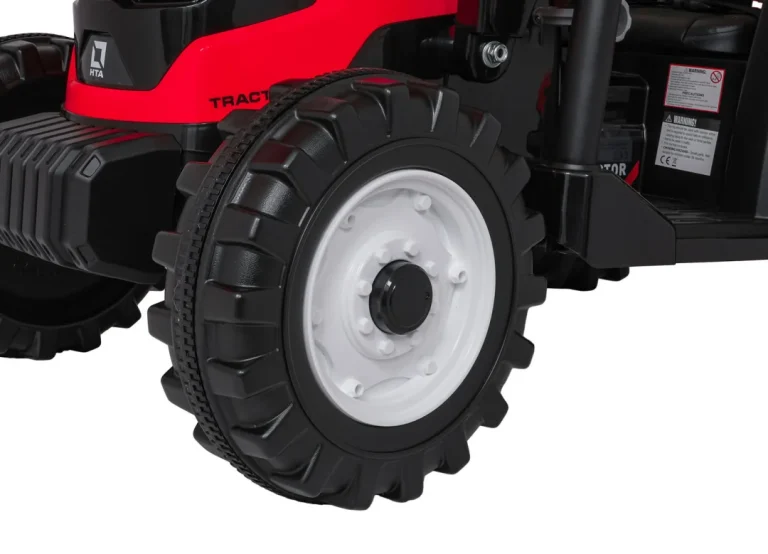 Mega Električni Traktor D68 S Prikolicom, Crveni 20