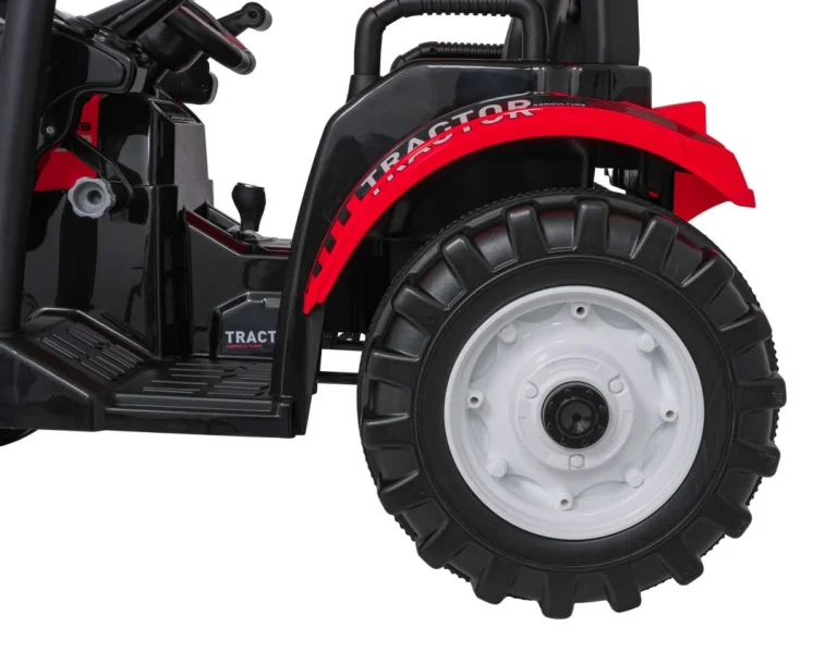 Mega Električni Traktor D68 S Prikolicom, Crveni 21