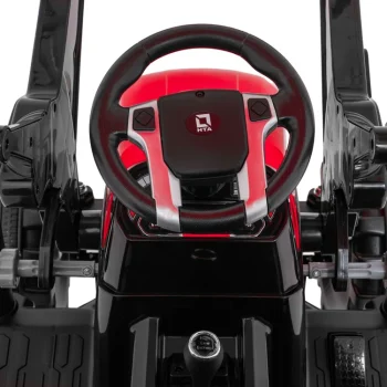 Mega Električni Traktor D68 S Prikolicom, Crveni 27