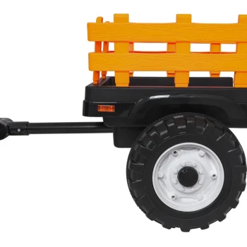 Mega Električni Traktor D68 S Prikolicom, Crveni 34
