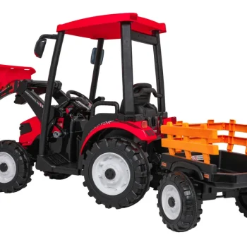 Mega Električni Traktor D68 S Prikolicom, Crveni 6