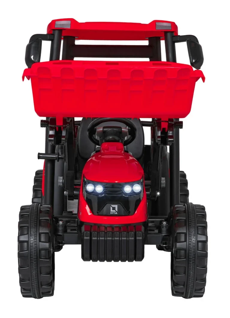 Mega Električni Traktor D68 S Prikolicom, Crveni 7