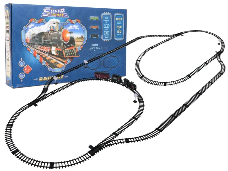 Mega Retro Vlak S Dimom, Svjetlima I Zvukom 3+ 1