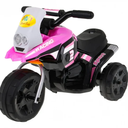 Mini Ružičasto Motociklističko Vozilo Motor Na Akumulator 1