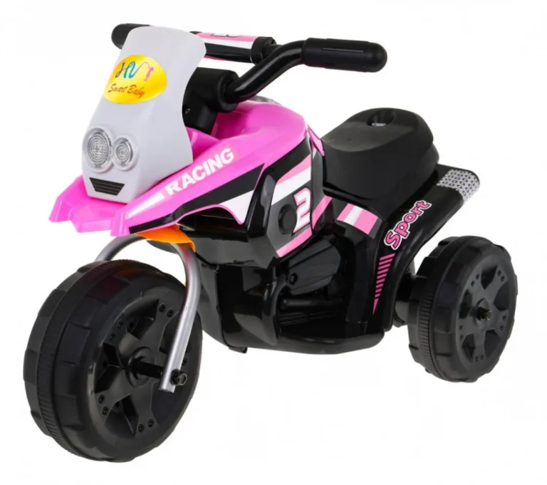 Mini Ružičasto Motociklističko Vozilo Motor Na Akumulator 1