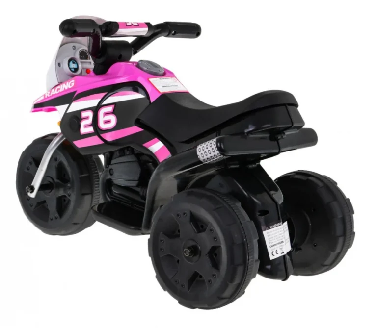 Mini Ružičasto Motociklističko Vozilo Motor Na Akumulator 6