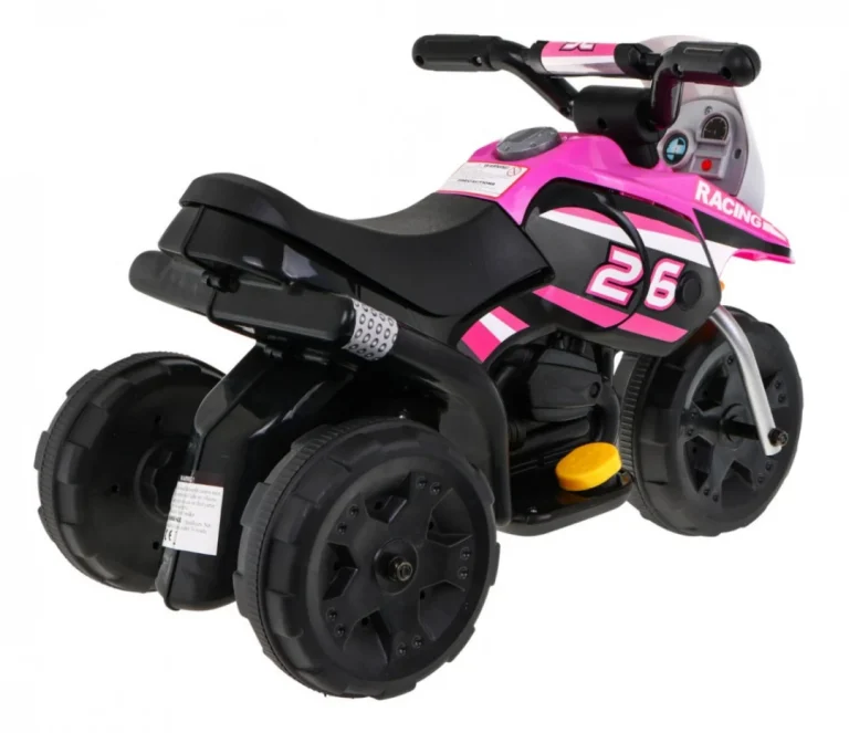 Mini Ružičasto Motociklističko Vozilo Motor Na Akumulator 8