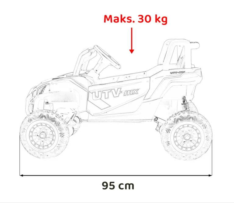 Madman Utv Mx Buggy Na Akumulator, Crveni 2